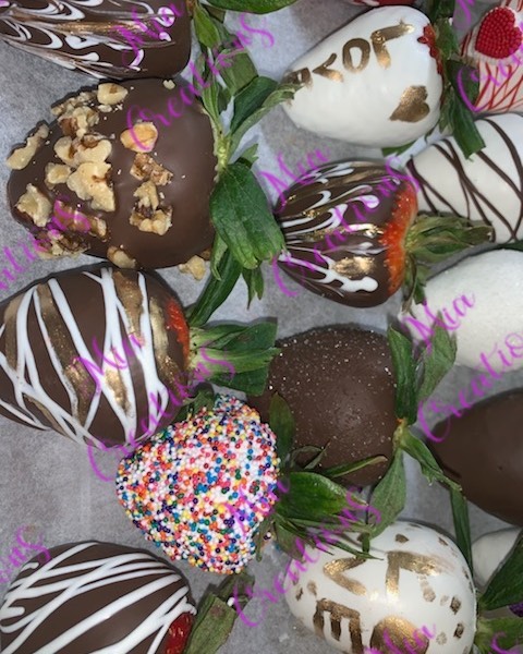 Decorated strawberries